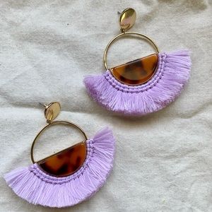 J.Crew | Acetate Fan Statement Earrings